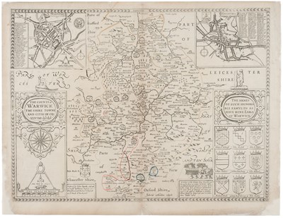 Lot 139 - Speed (John). The Counti of Warwick..., [1676]