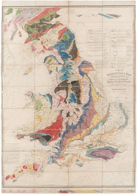 Lot 100 - England & Wales. Walker (J. & C.), A Geological Map..., 1837