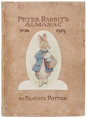 Lot 71 - Potter (Beatrix). Peter Rabbit's Almanac for 1929, [1928], inscribed and signed by the author