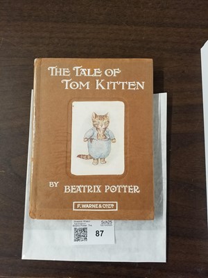 Lot 87 - Potter (Beatrix). The Tale of Tom Kitten, circa 1942, in glassine wrapper, signed by the author
