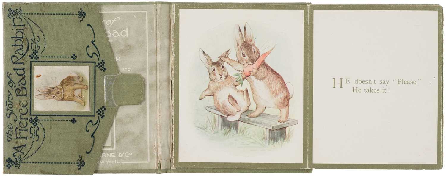 Lot 34 - Potter (Beatrix). The Story of a Fierce Bad Rabbit, 1st edition, 1906