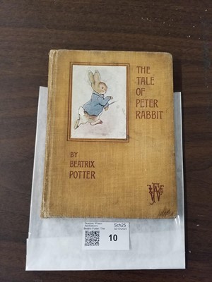 Lot 10 - Potter (Beatrix). The Tale of Peter Rabbit, 1st deluxe edition, 1902