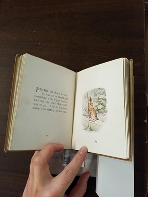Lot 10 - Potter (Beatrix). The Tale of Peter Rabbit, 1st deluxe edition, 1902