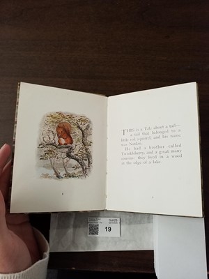 Lot 19 - Potter (Beatrix). The Tale of Squirrel Nutkin, 1st deluxe edition, 1903