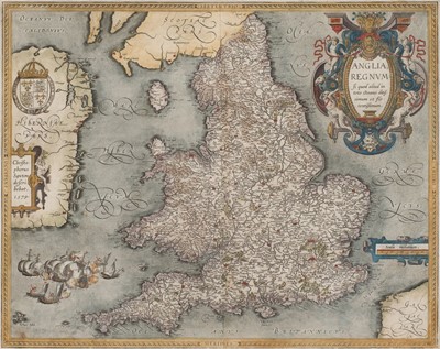 Lot 98 - England & Wales. Ortelius (Abraham & Saxton Christopher), Anglia Regnum..., 1602 or later
