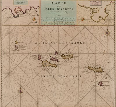 Lot 141 - The Azores. Mortier (Pierre), Carte des Isles D'Acores..., circa 1700