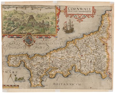 Lot 95 - Cornwall. Saxton (Christopher & Kip W.), Cornwall olim pars Danmoniorum, 1st edition [1607]