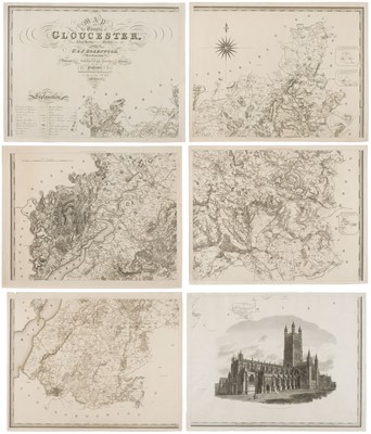 Lot 108 - Gloucestershire. Greenwood (C & J), Map of the County of Gloucester..., 1824