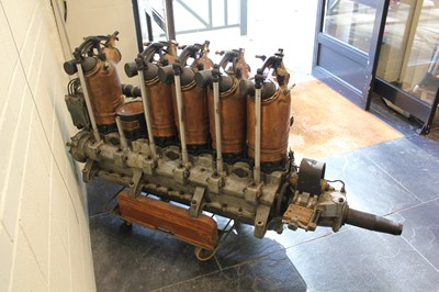 Lot 46 - Aero engine. A WWI Beardmore 160 HP six-cylinder aircraft engine, circa 1916