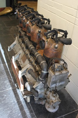 Lot 46 - Aero engine. A WWI Beardmore 160 HP six-cylinder aircraft engine, circa 1916
