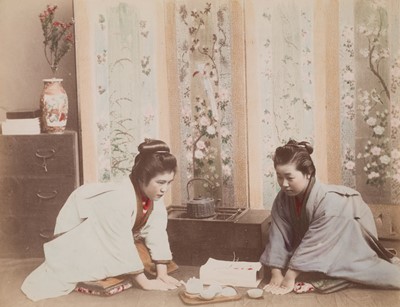 Lot 68 - Japan. A group of 14 photographs of Japanese women, c. 1890s