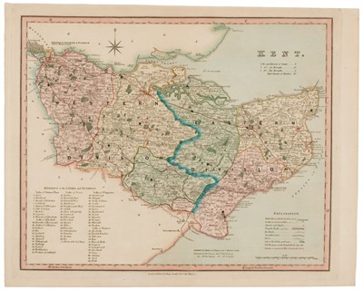 Lot 114 - Kent. A Collection of approximately 85 maps, mostly 19th century