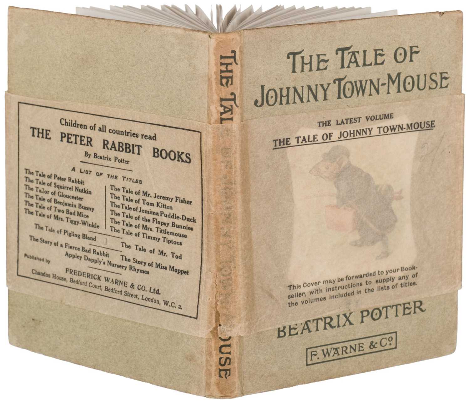 Lot 67 - Potter (Beatrix). The Tale of Johnny Town-Mouse, 1st edition, 1918