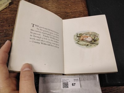 Lot 67 - Potter (Beatrix). The Tale of Johnny Town-Mouse, 1st edition, 1918