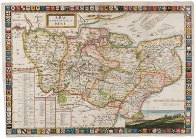 Lot 115 - Kent. Harris (John), A Map of the County of Kent [1719]