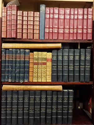 Lot 441 - Bindings. A collection of mostly 20th Century leather bindings, 52 volumes