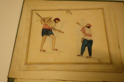Lot 17 - Company School. A collection of 24 watercolours of Indian street sellers..., 1819-1829