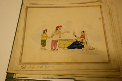 Lot 17 - Company School. A collection of 24 watercolours of Indian street sellers..., 1819-1829