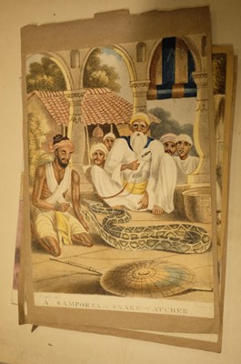 Lot 17 - Company School. A collection of 24 watercolours of Indian street sellers..., 1819-1829