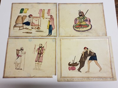 Lot 17 - Company School. A collection of 24 watercolours of Indian street sellers..., 1819-1829