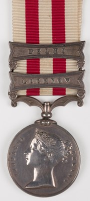 Lot 214 - Indian Mutiny 1857-58, 2 clasps, Delhi, Lucknow (Thos Hicks. 1st Eurs Bengal Fusrs)
