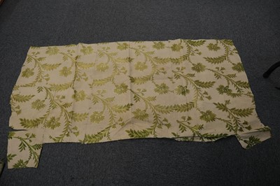Lot 485 - Fabric. A length of French brocade, 18th century, & others