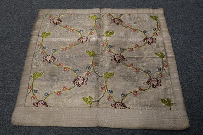 Lot 485 - Fabric. A length of French brocade, 18th century, & others
