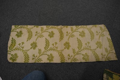 Lot 485 - Fabric. A length of French brocade, 18th century, & others