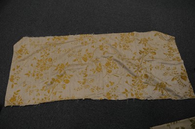 Lot 485 - Fabric. A length of French brocade, 18th century, & others