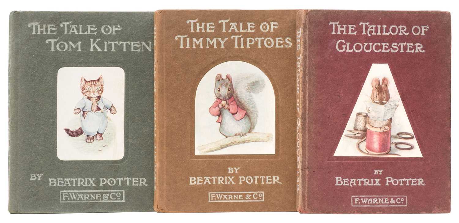 Lot 15 - Potter (Beatrix). The Tailor of Gloucester, 1st edition, 1903..., and others