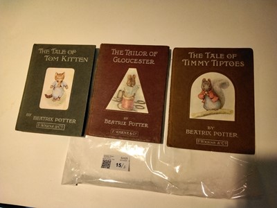 Lot 15 - Potter (Beatrix). The Tailor of Gloucester, 1st edition, 1903..., and others