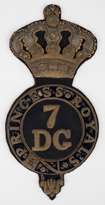 Lot 488 - Royal Irish Dragoon Guards. A shabraque badge of the 7th Dragoon Guards