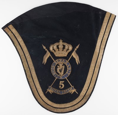Lot 490 - Royal Irish Lancers. A Victorian section from a horse shabraque