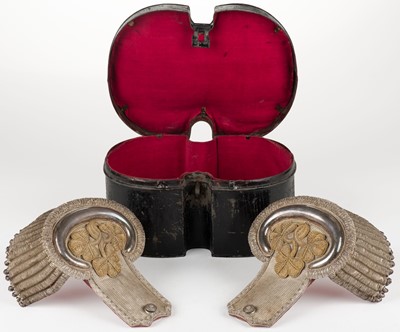 Lot 469 - Irish epaulettes. A pair of Victorian Irish Deputy Lieutenant Epaulettes, circa 1880