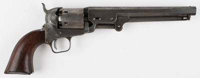 Lot 358 - Revolver. A Victorian Colt six-shot revolver for the British market, serial number 3289 (1861)