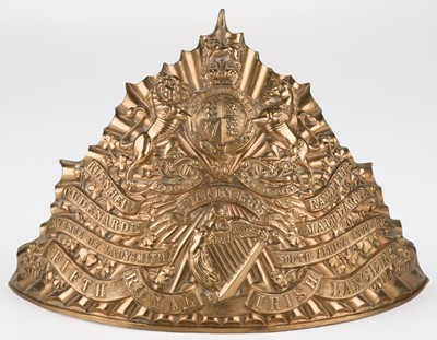 Lot 491 - Royal Irish Lancers. An Edwardian other ranks lance cap plate