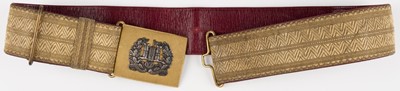 Lot 466 - Inniskilling Dragoons. An Edwardian Irish officer's waist belt