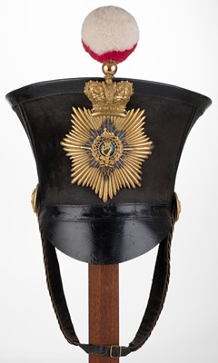 Lot 511 - Royal County Down. An Irish Bell-Top Shako, circa 1829-1844 of the 86th Foot