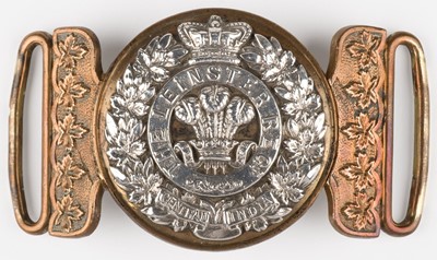 Lot 504 - The Leinster Regiment. An Irish officer's waist belt clasp, circa 1881-1901