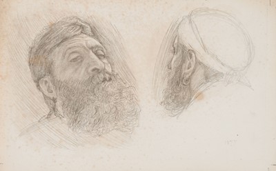 Lot 155 - Rooke (Thomas Matthews, 1842-1942). Two studies of a man's head, and four other works