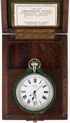 Lot 684 - Mathey-Tissot, Neuchâtel. A Royal Navy Hydrographic Service deck watch, circa 1940