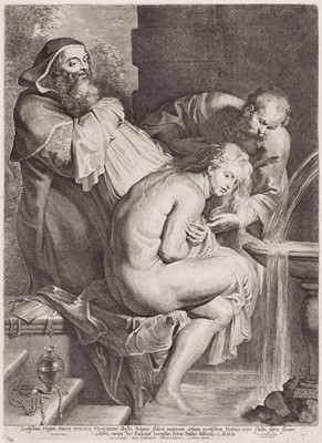 Lot 71 - Vorsterman (Lucas, 1595-1675). Susanna and The Elders, engraving, 1620