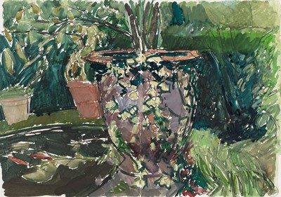 Lot 292 - Coker (Peter, 1926-2004). Plant pot, Clos du Pyronnet, circa 1980