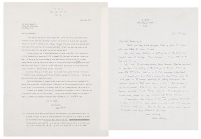 Lot 115 - Linder (Leslie, 1904-1973). A group of 9 Letters Signed, 1971-73