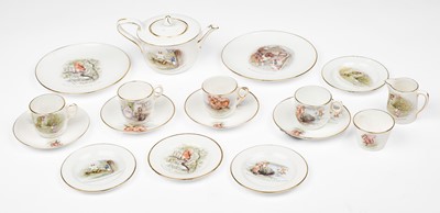 Lot 142 - Grimwades. A Squirrel Nutkin and Jemima Puddle-Duck tea set, circa 1925