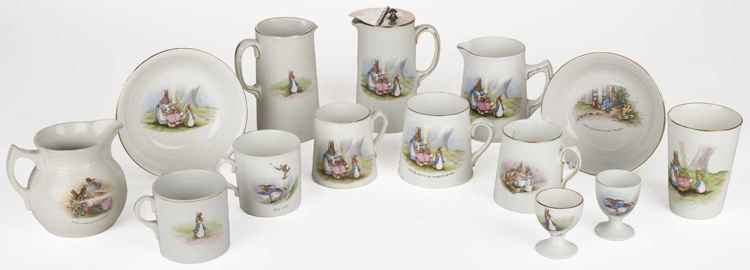 Lot 144 - Potter (Beatrix, Helen). Peter Rabbit ceramics, Stoke-on-Trent: Grimwades, circa 1922-1930