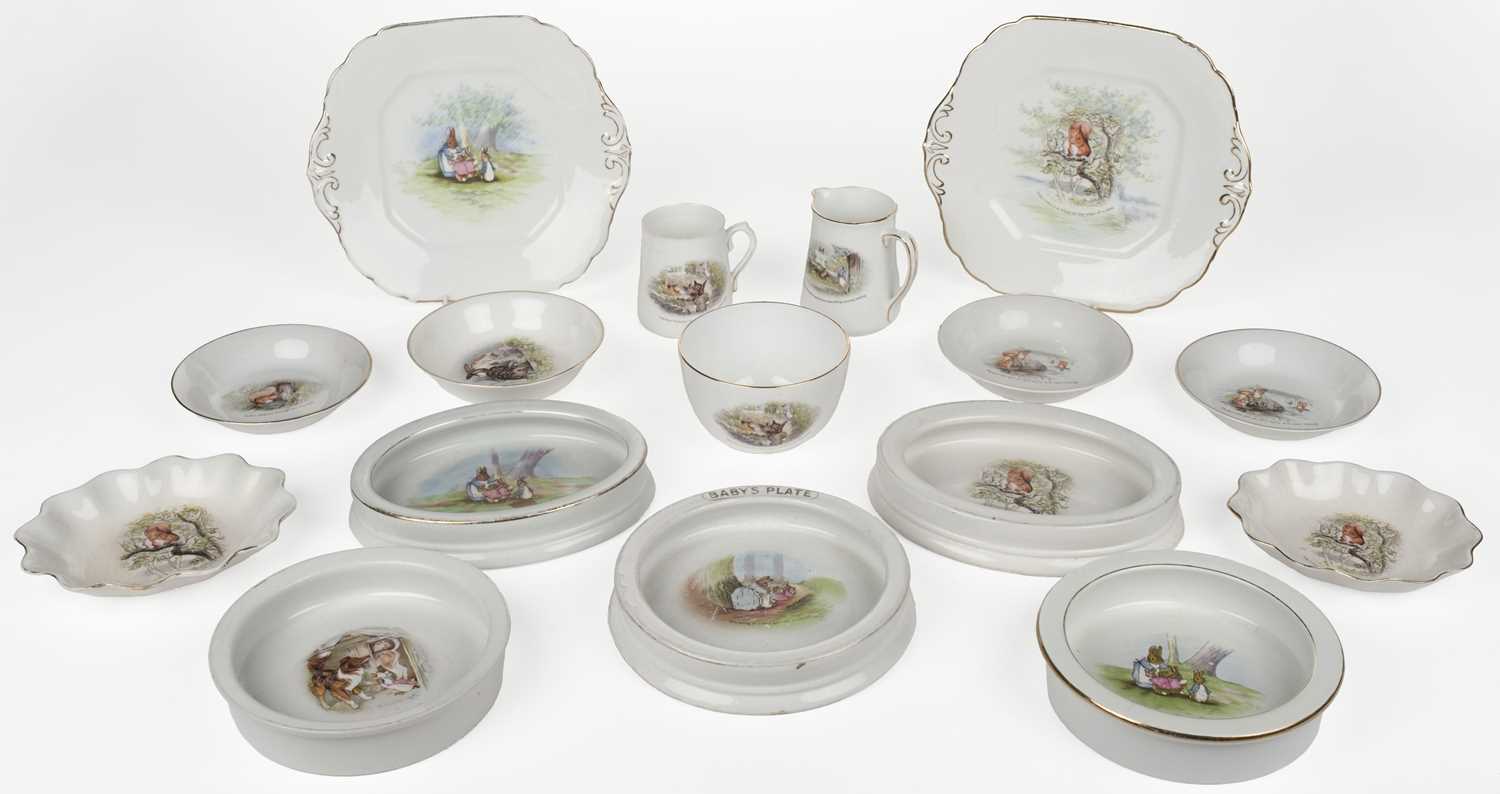 Lot 143 - Grimwades. Peter Rabbit and Squirrel Nutkin ceramics, circa 1922-1930