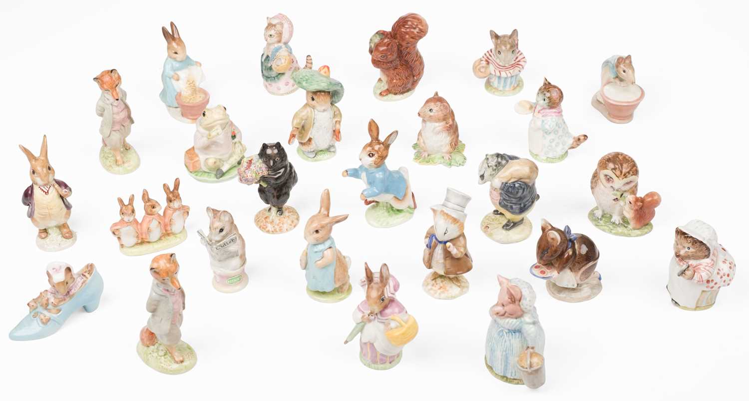Lot 152 - Beswick. Peter Rabbit, issued between 1955 and 1967, & 24 other figurines