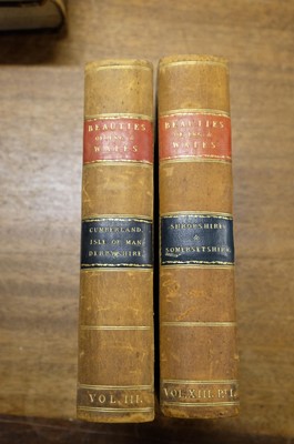 Lot 4 - Britton (John & Edward Brayley). The Beauties of England and Wales, 24 vols 1801-15
