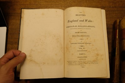 Lot 4 - Britton (John & Edward Brayley). The Beauties of England and Wales, 24 vols 1801-15